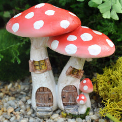 Top Collection Miniature Fairy Garden Mushroom House with small pick for placement