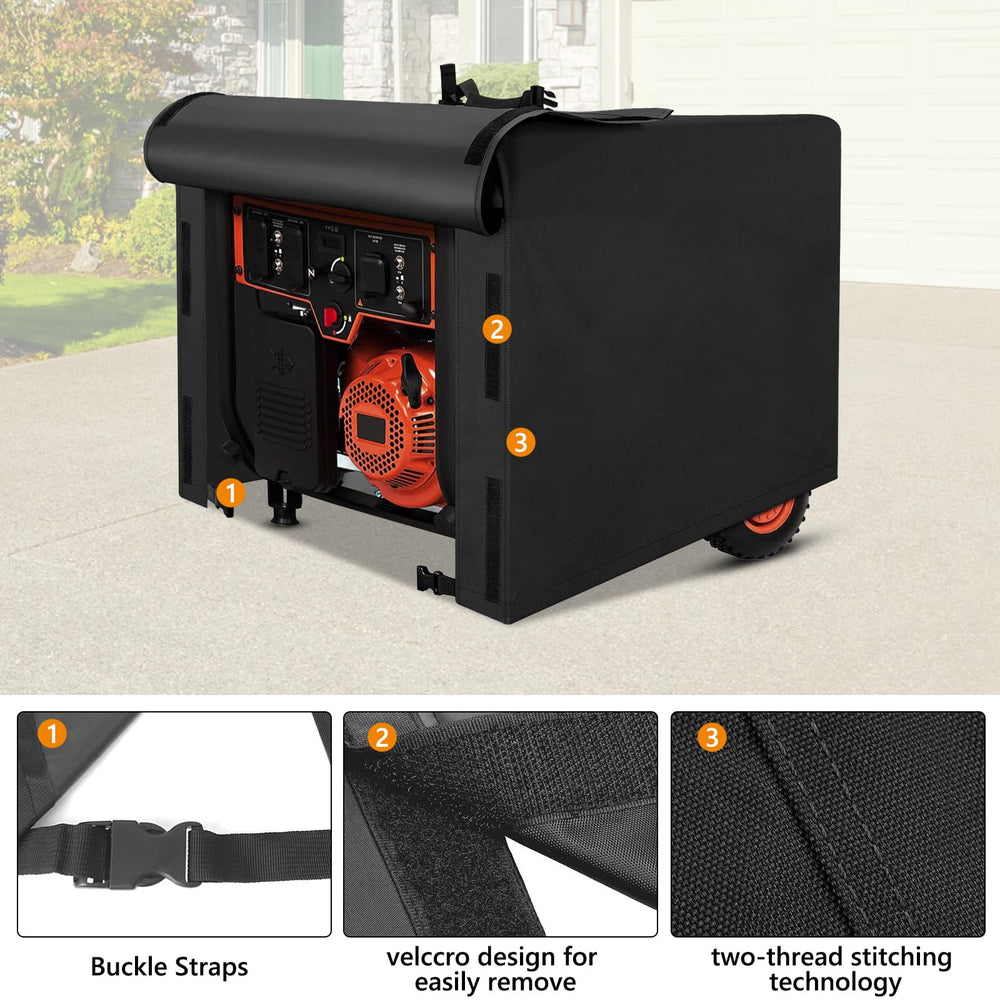 Top view of AKEfit Universal Generator Cover on a generator
