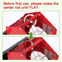 Top view of Gbekery bird feeder with open lid