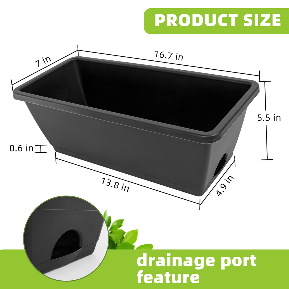 Top view of LOCONHA planters showing water inlet design