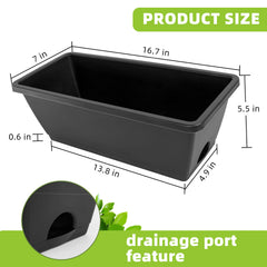 Top view of LOCONHA planters showing water inlet design