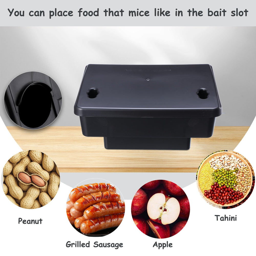 Top view of Qualirey Rat Bait Station with key