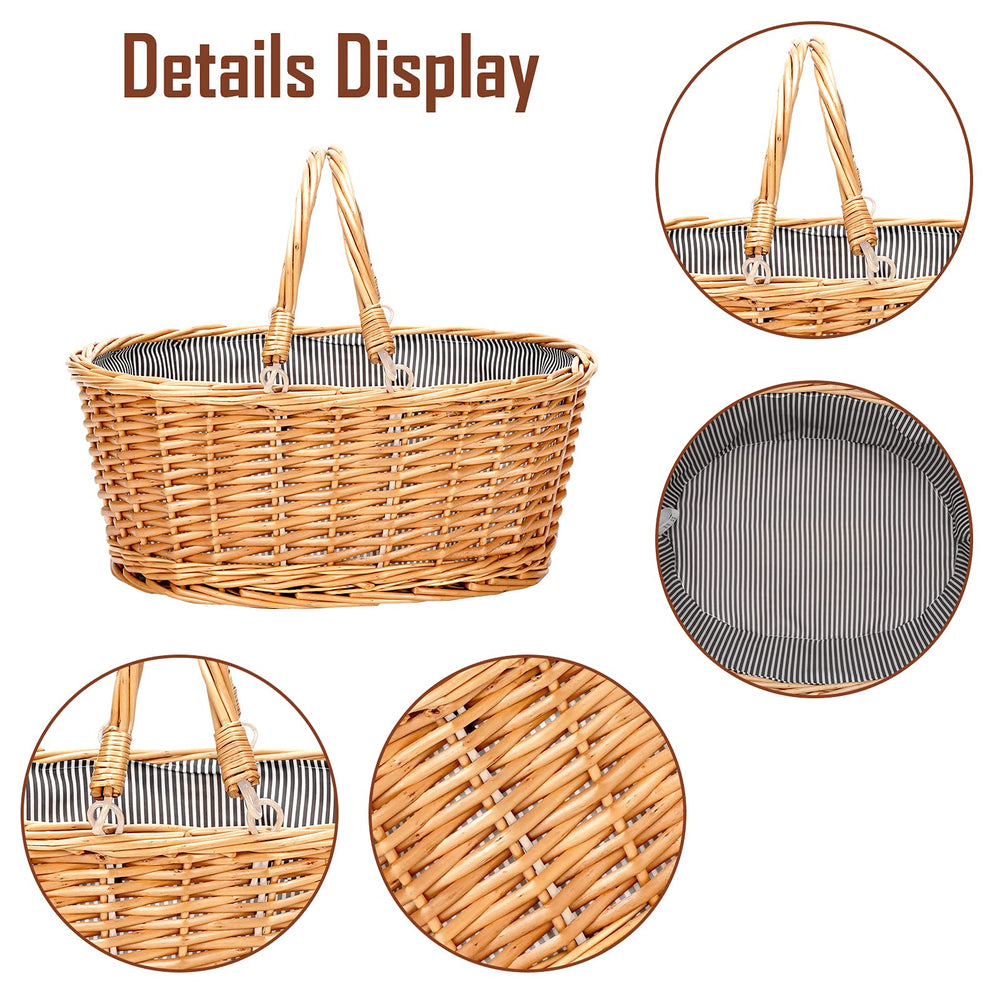 Top view of the empty TwentyNext wicker basket
