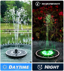 Top view of Yzert Solar Fountain with nozzles and rods