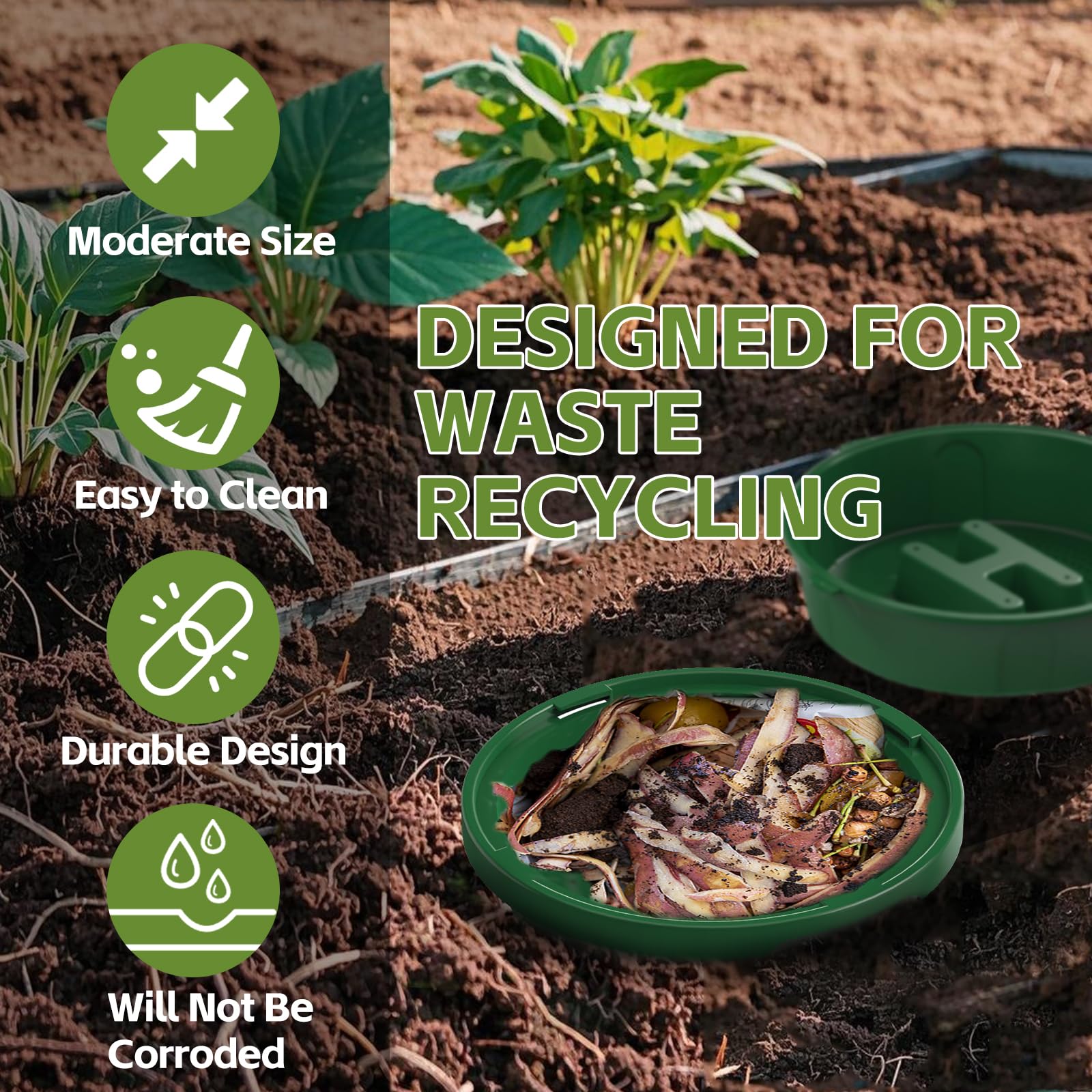 TOP XIAN dual-bin worm composters in a garden setting