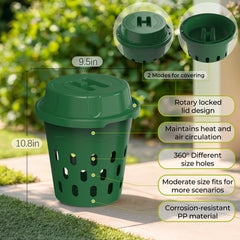 TOP XIAN worm compost bin with organic waste inside