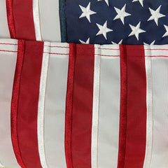 TOPFLAGS American Flag Garden Flag close-up of embroidered stars