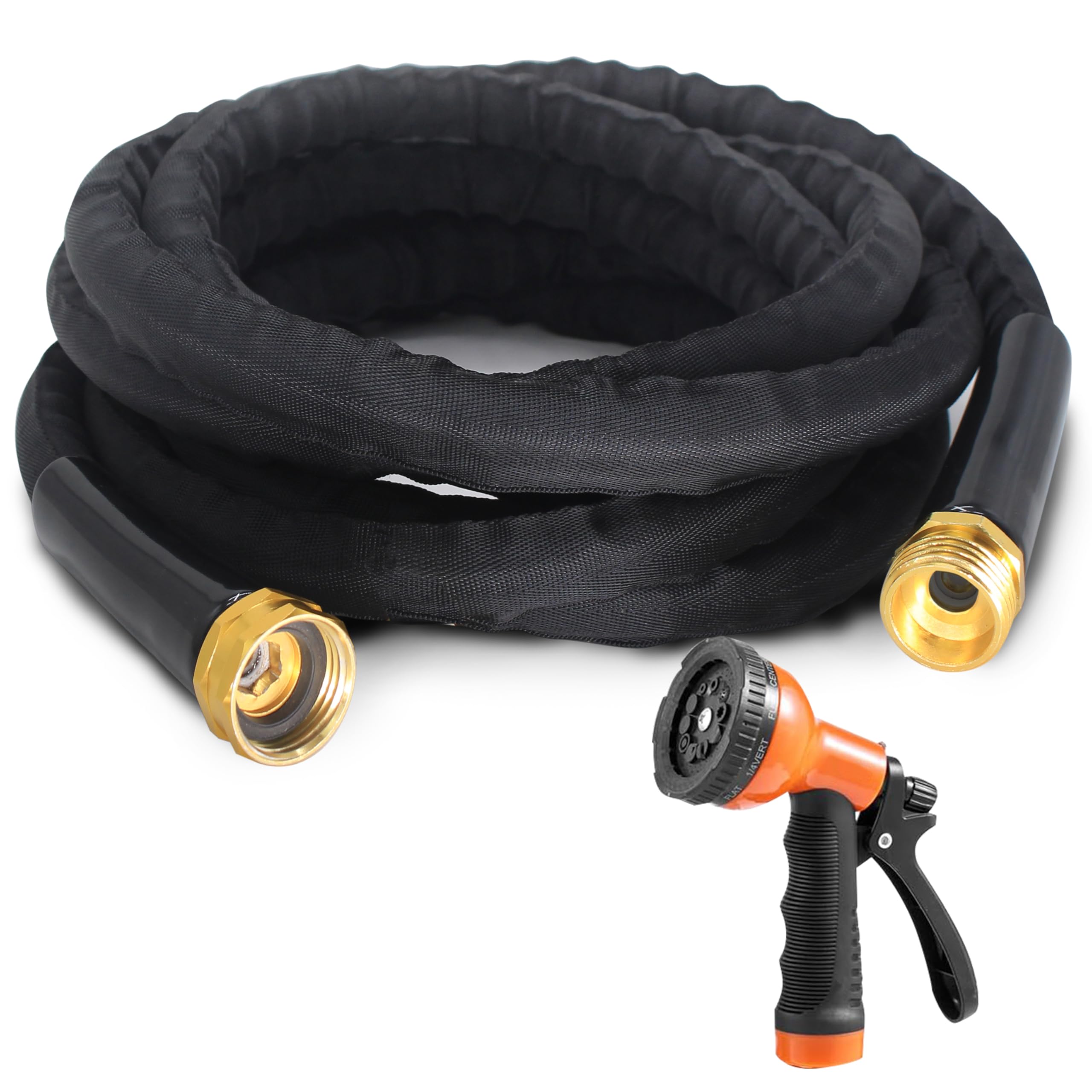 Torioweg 25FT garden hose black model front view
