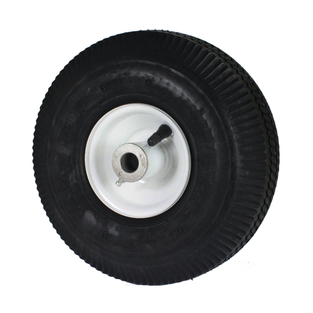 Toro Front Wheel and Tire Assembly 4.10/3.50-4, Cast Iron