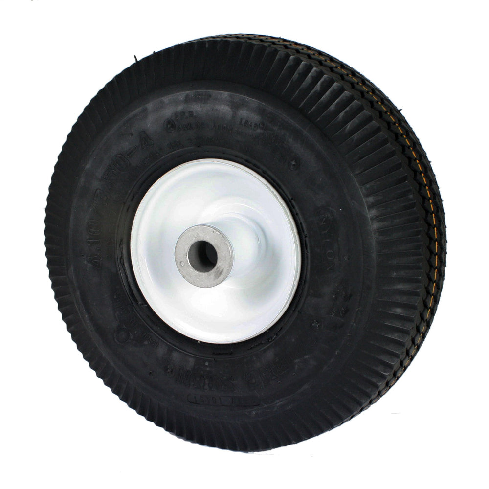 Toro Front Wheel and Tire Assembly 4.10/3.50-4, Cast Iron