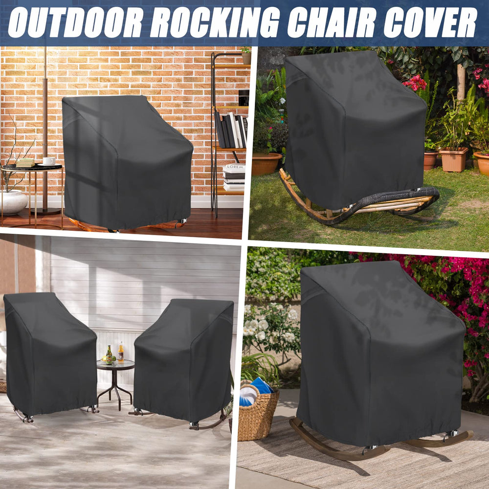 TORUTA Outdoor Rocking Chair Cover detail of waterproof fabric