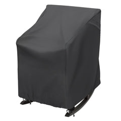 TORUTA Outdoor Rocking Chair Cover front view in black