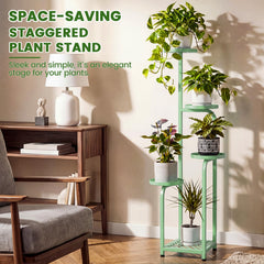 TOSKING plant stand in outdoor setting with flowers