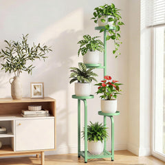 TOSKING plant stand showcasing staggered design with plants