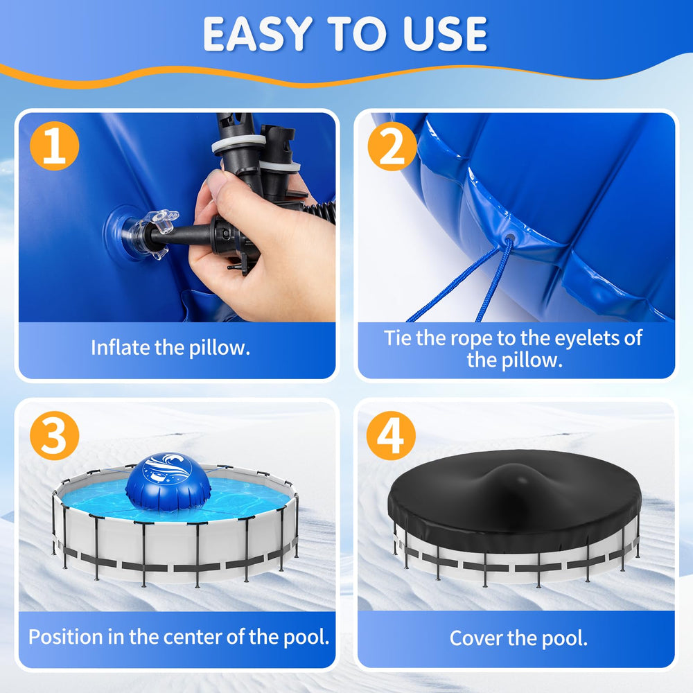 Totiro 5 FT Pool Pillow in an above ground pool