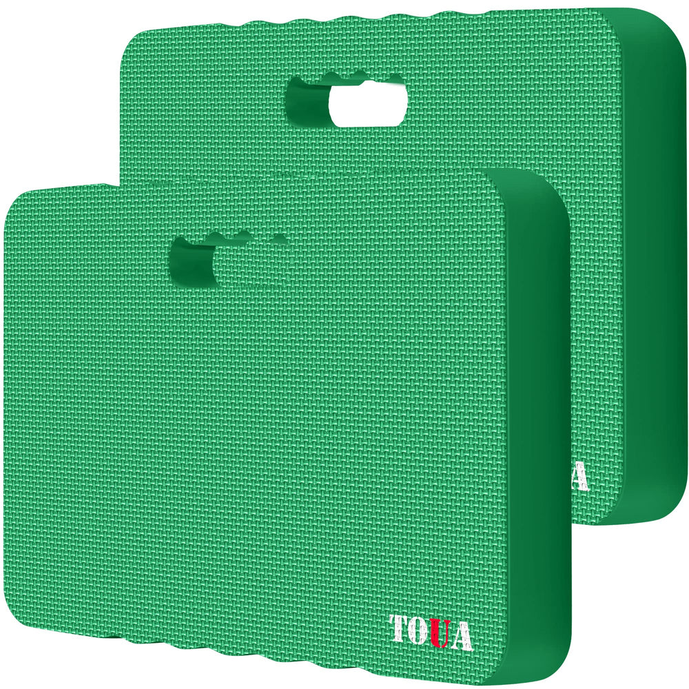 TOUA Extra Thick Kneeling Pad front view, green, large size