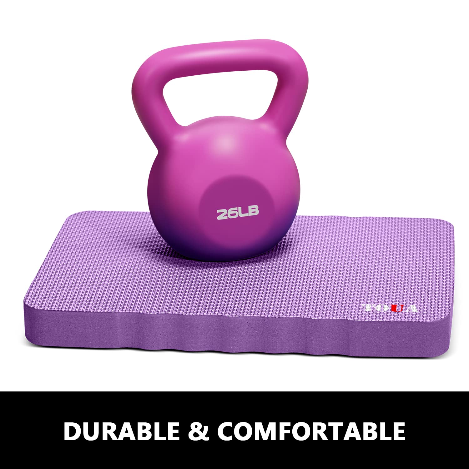 TOUA Garden Kneeling Pad purple in use while gardening