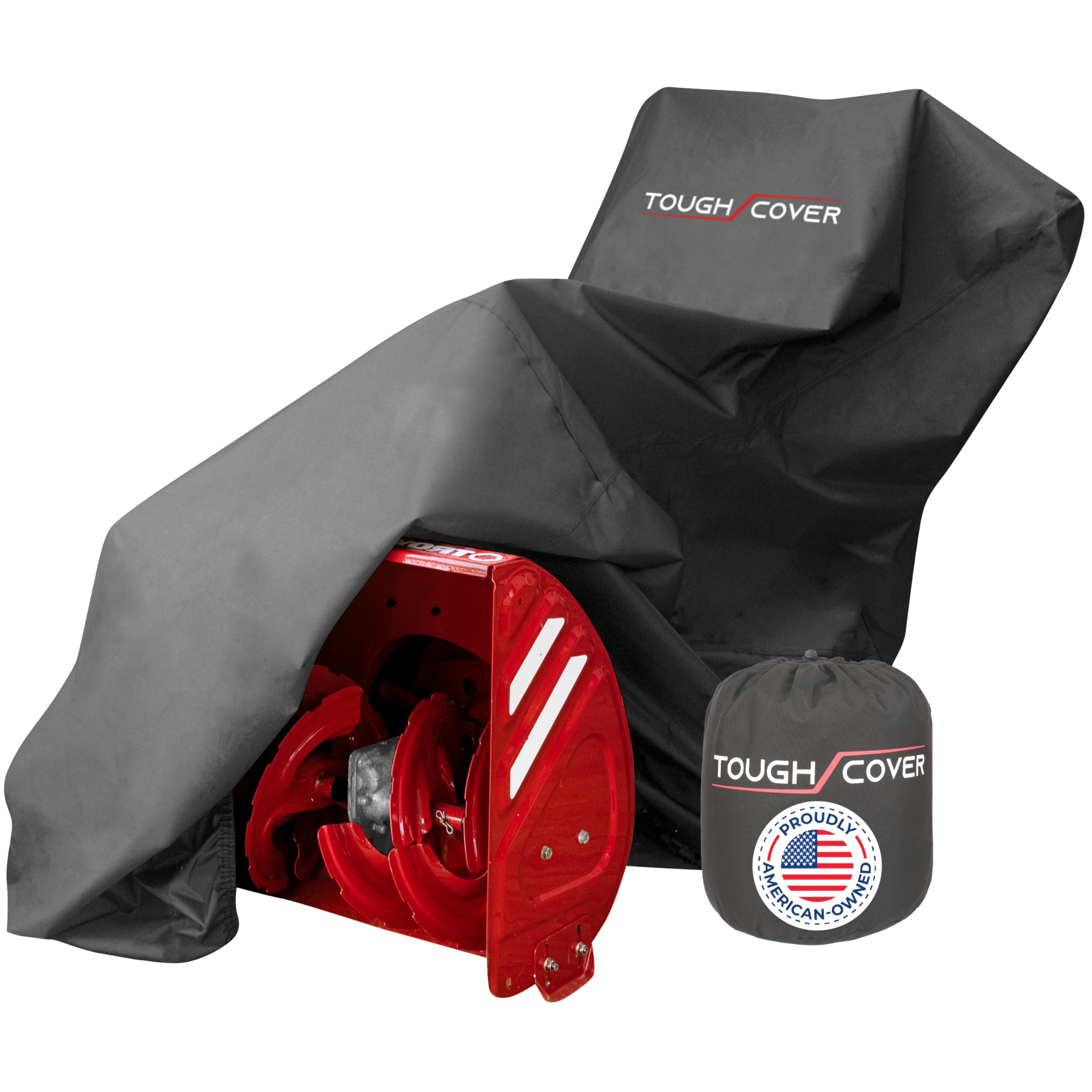Tough Cover Snow Blower Cover in black, front view