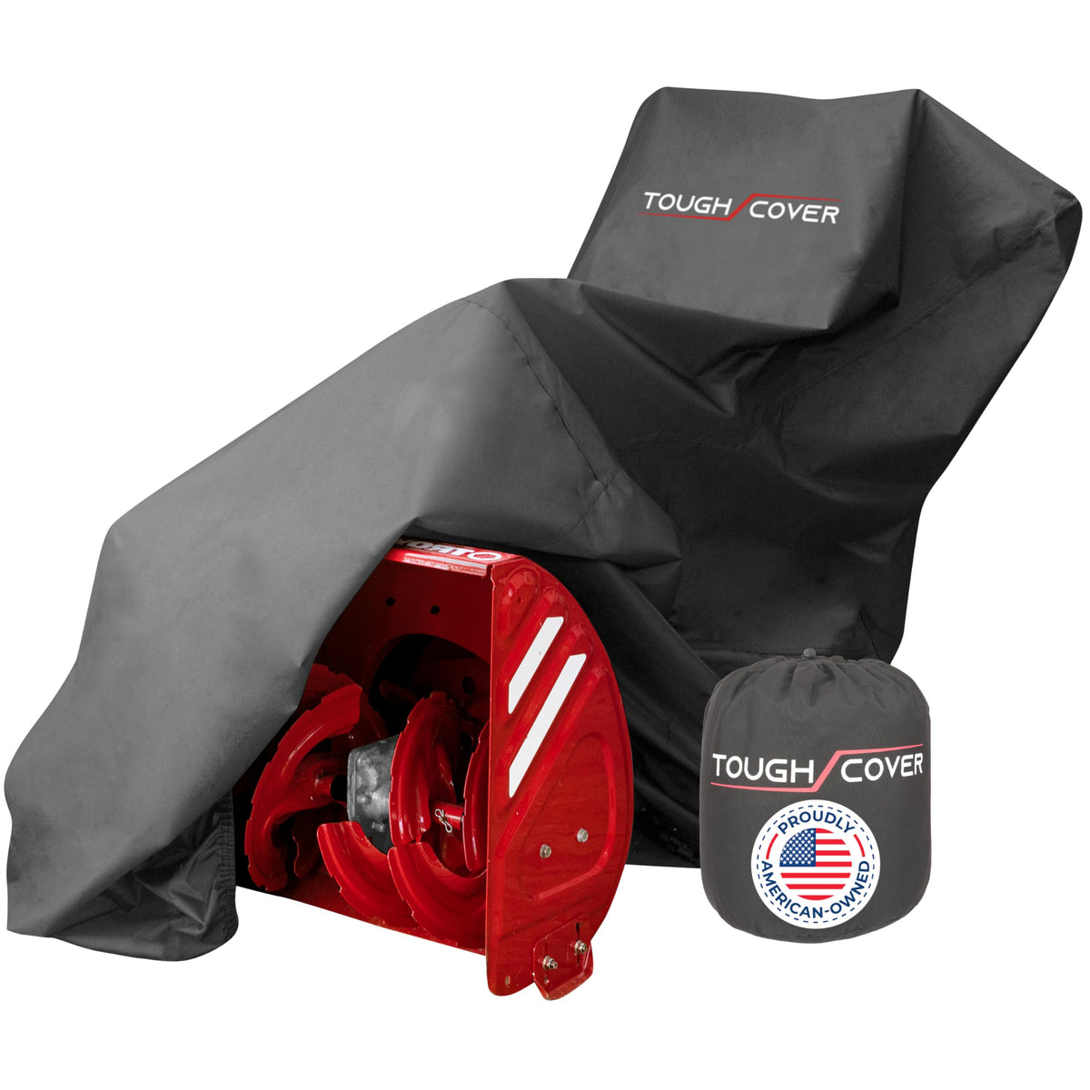 Tough Cover Snow Blower Cover in black, front view