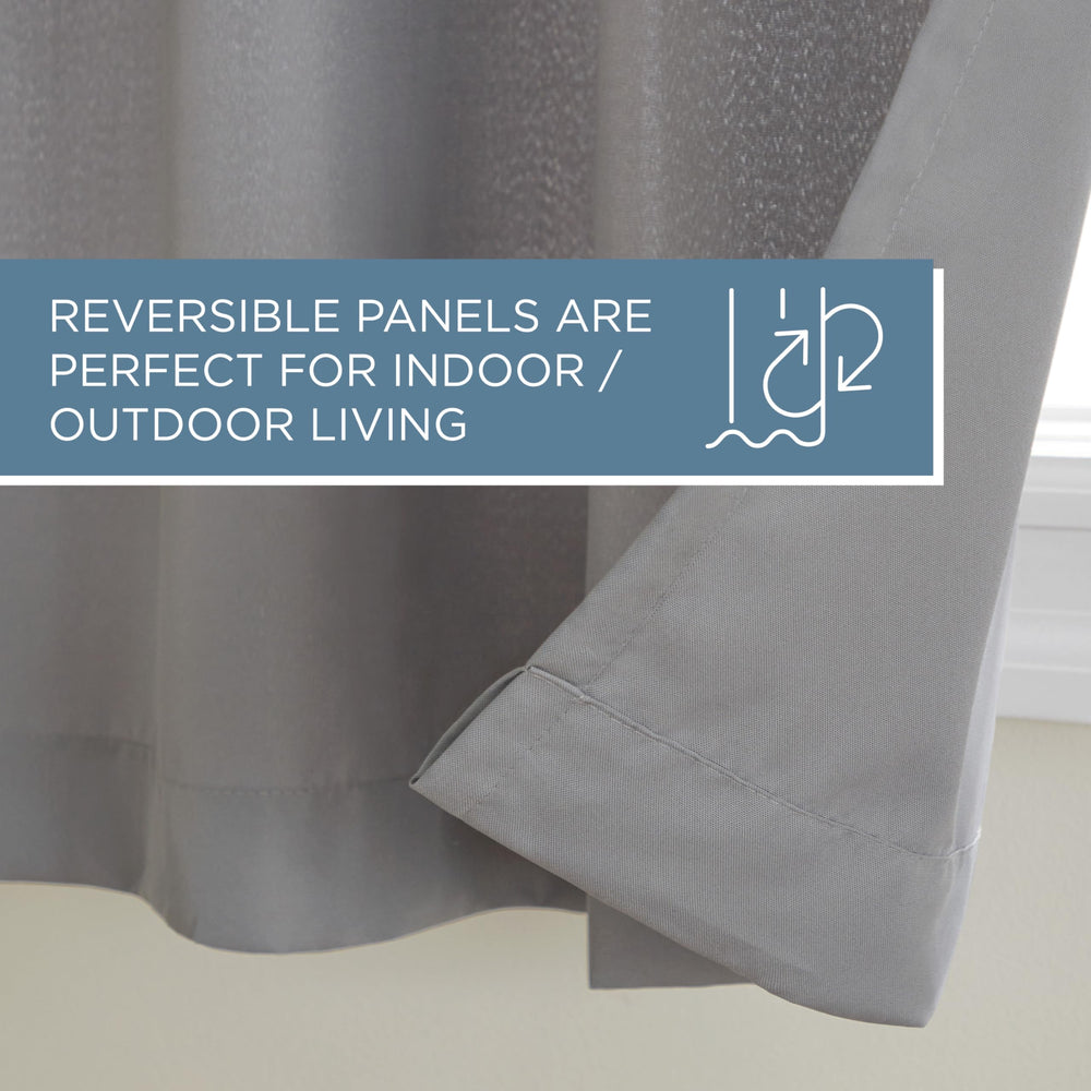 TOWN & COUNTRY BASICS Cabana Solid Heavyweight Curtain Panel in sunroom