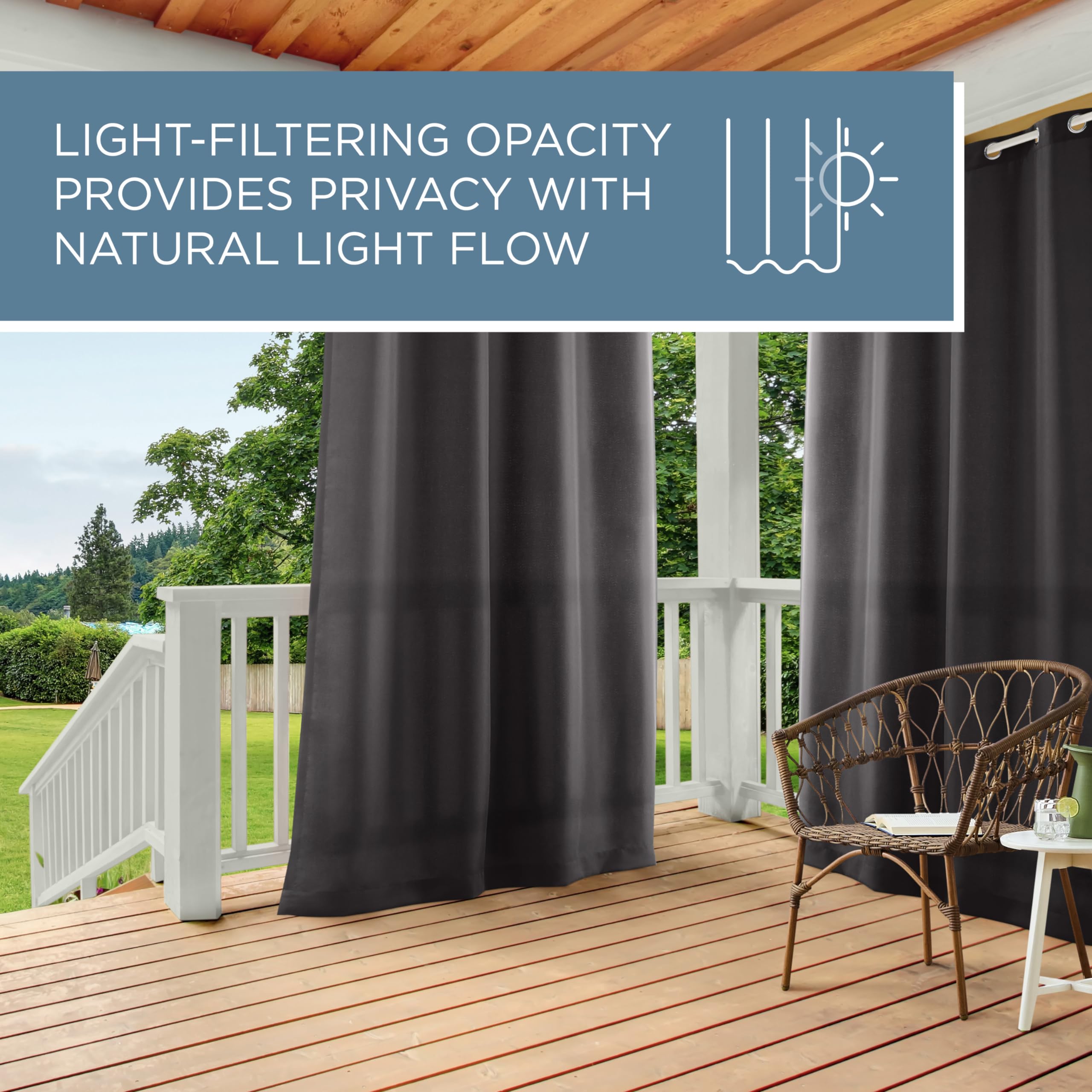 TOWN & COUNTRY BASICS curtains showing texture and material quality