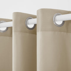TOWN & COUNTRY BASICS Outdoor Curtain Panel in a sunroom