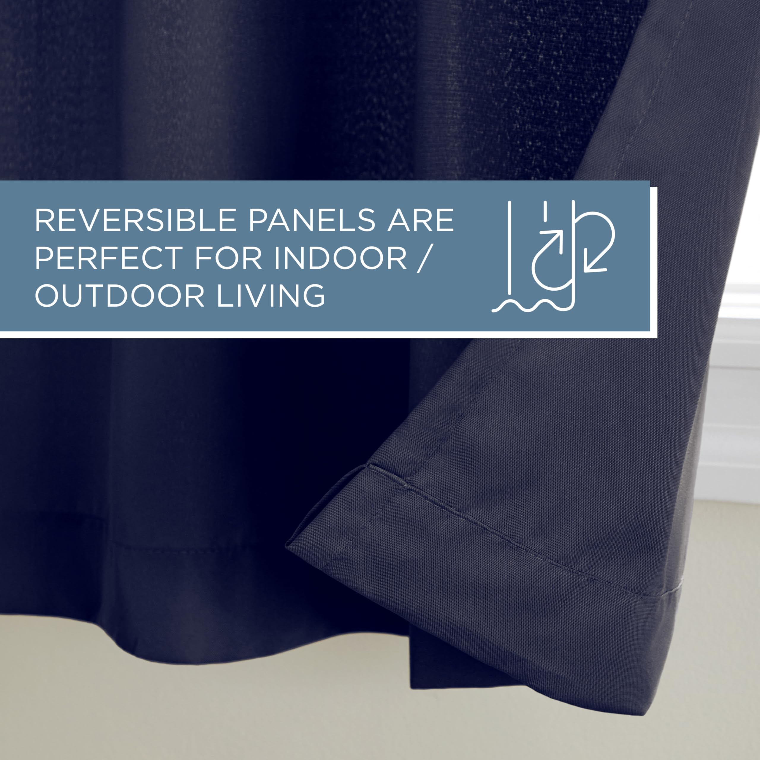 TOWN & COUNTRY BASICS outdoor curtains providing light filtering