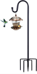 ToyHotels Bird Feeder Pole 94 Inch front view with 5-prong base