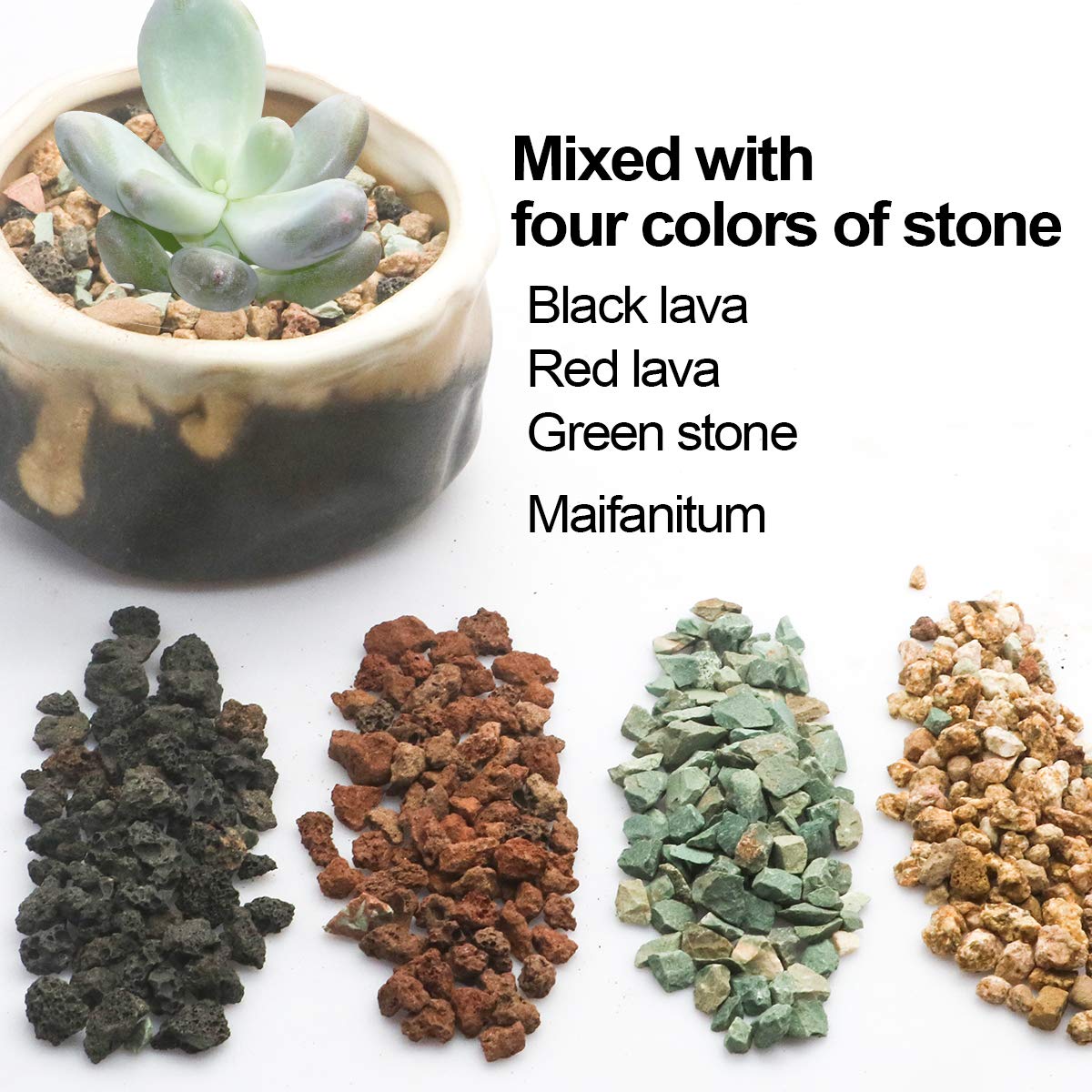 TOYPOPOR Lava Pebbles used in a terrarium