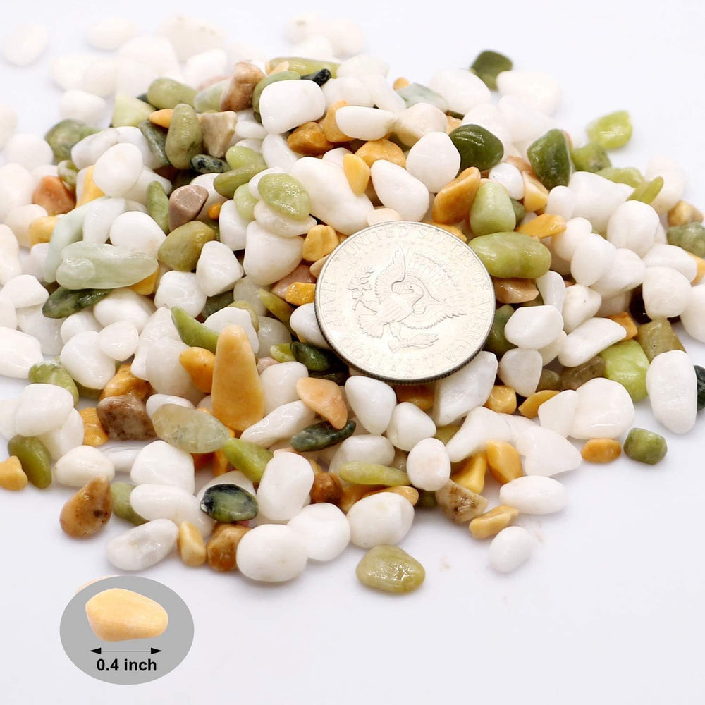 TOYPOPOR pebbles arranged in a garden setting