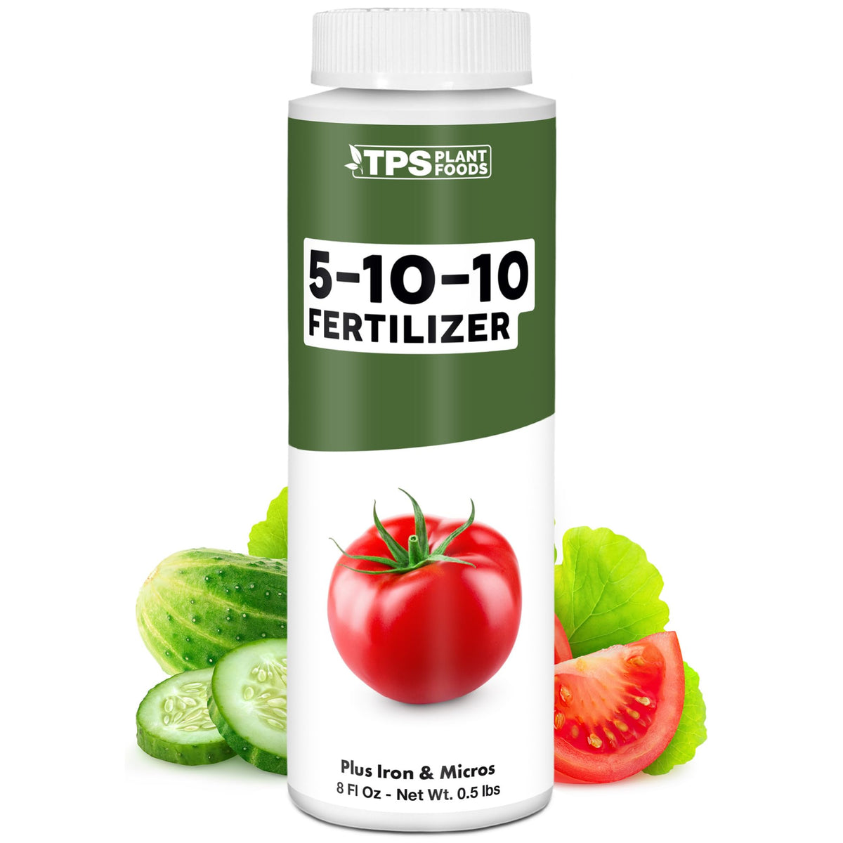 TPS NUTRIENTS 5-10-10 Fertilizer bottle front view, 8 oz