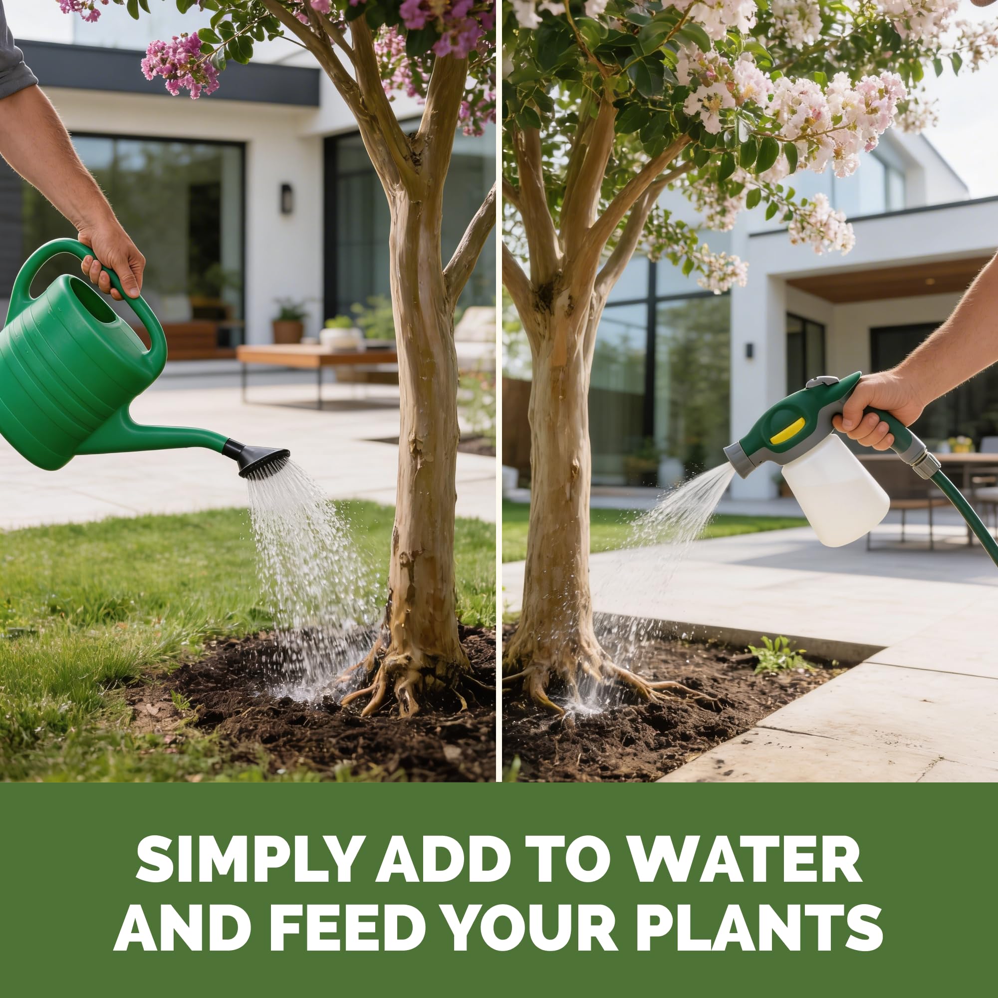 TPS NUTRIENTS Crepe Myrtle Fertilizer in a garden setting