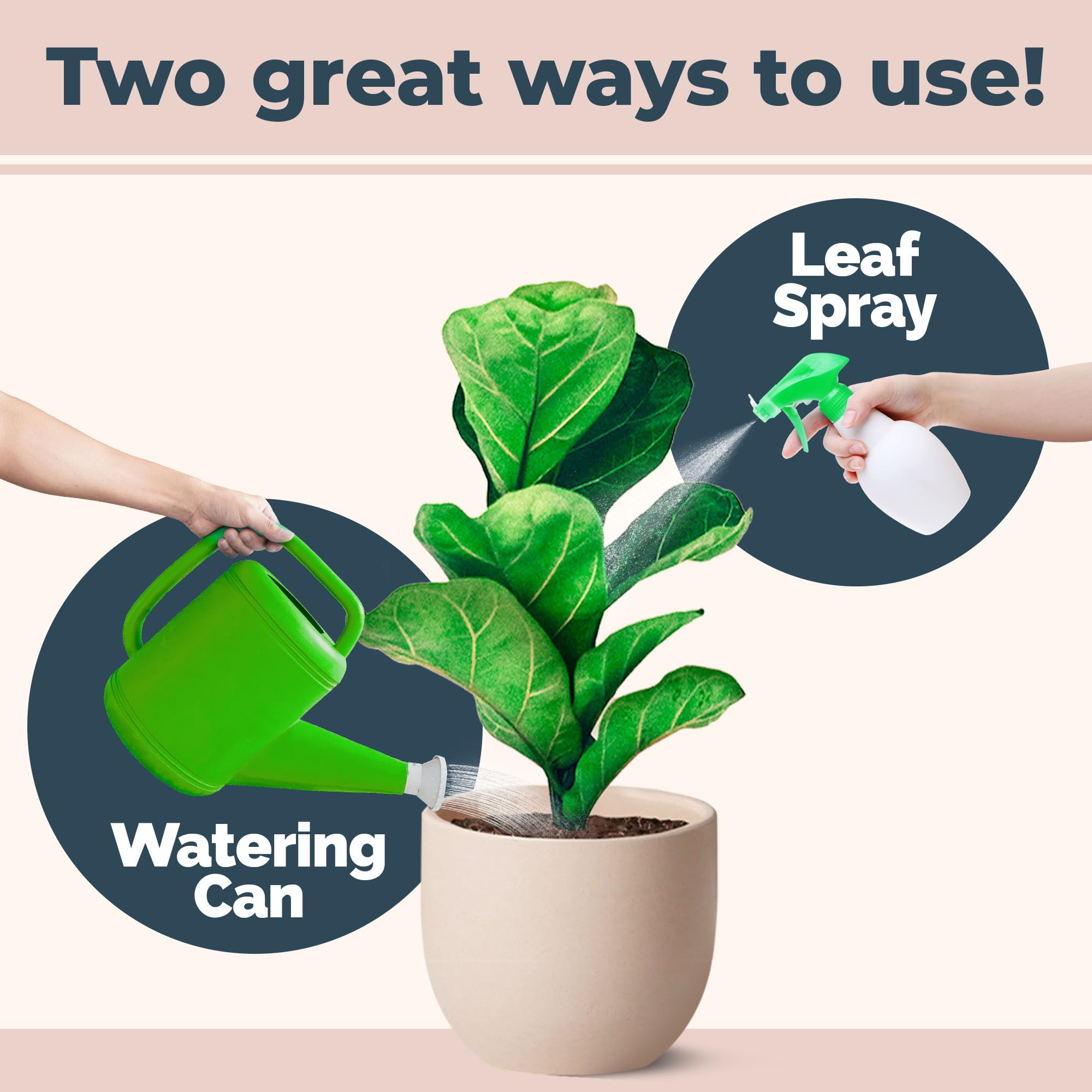 TPS NUTRIENTS Fiddle Leaf Fig Fertilizer being poured into a measuring cup