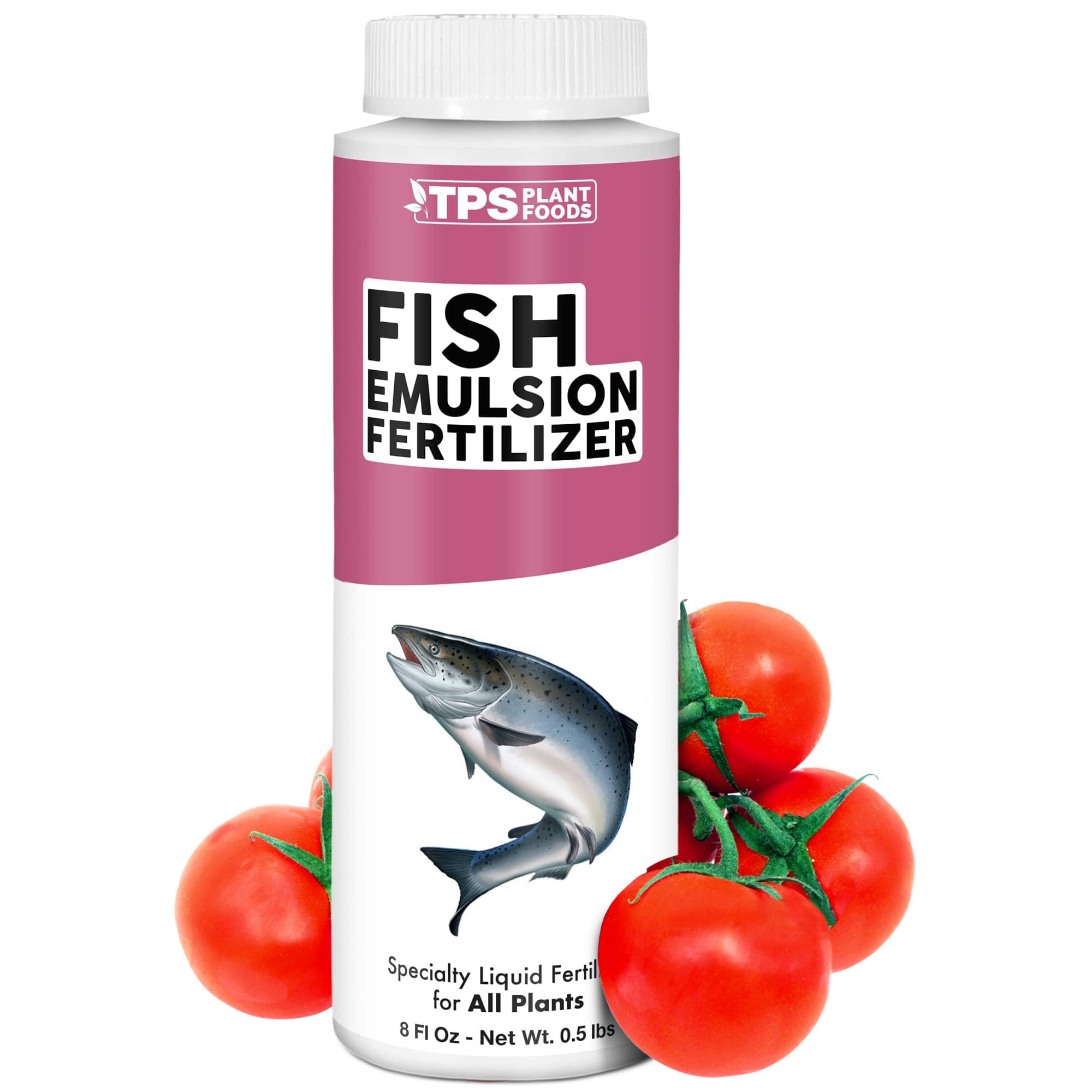 TPS NUTRIENTS Fish Emulsion Fertilizer 8 oz liquid bottle front view