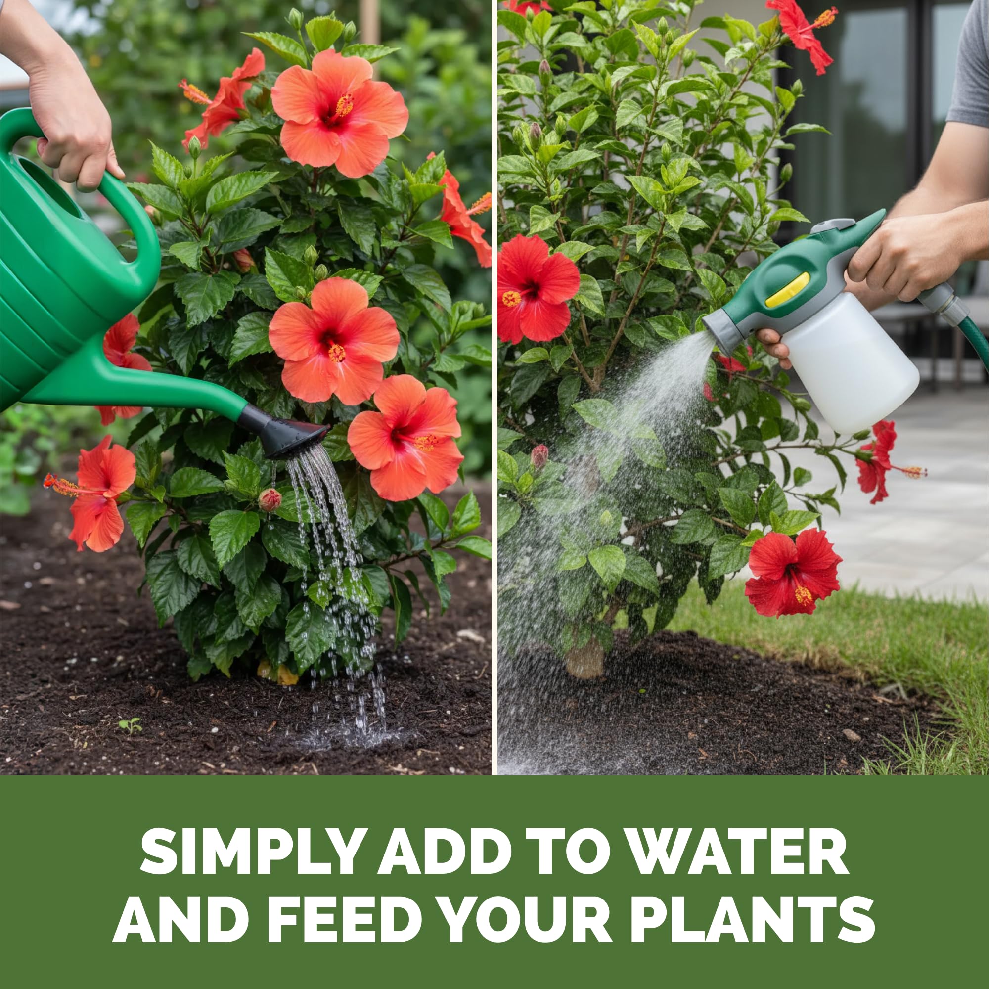 TPS NUTRIENTS Hibiscus Fertilizer back view with usage instructions