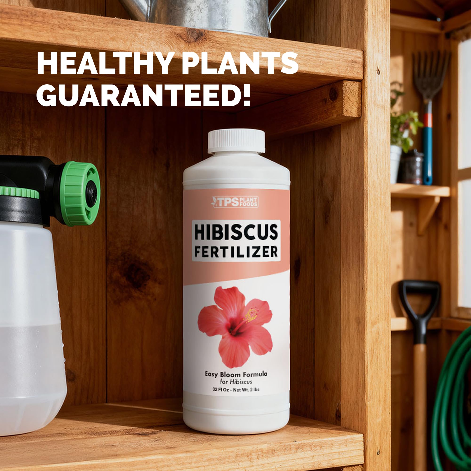TPS NUTRIENTS Hibiscus Fertilizer in a garden setting