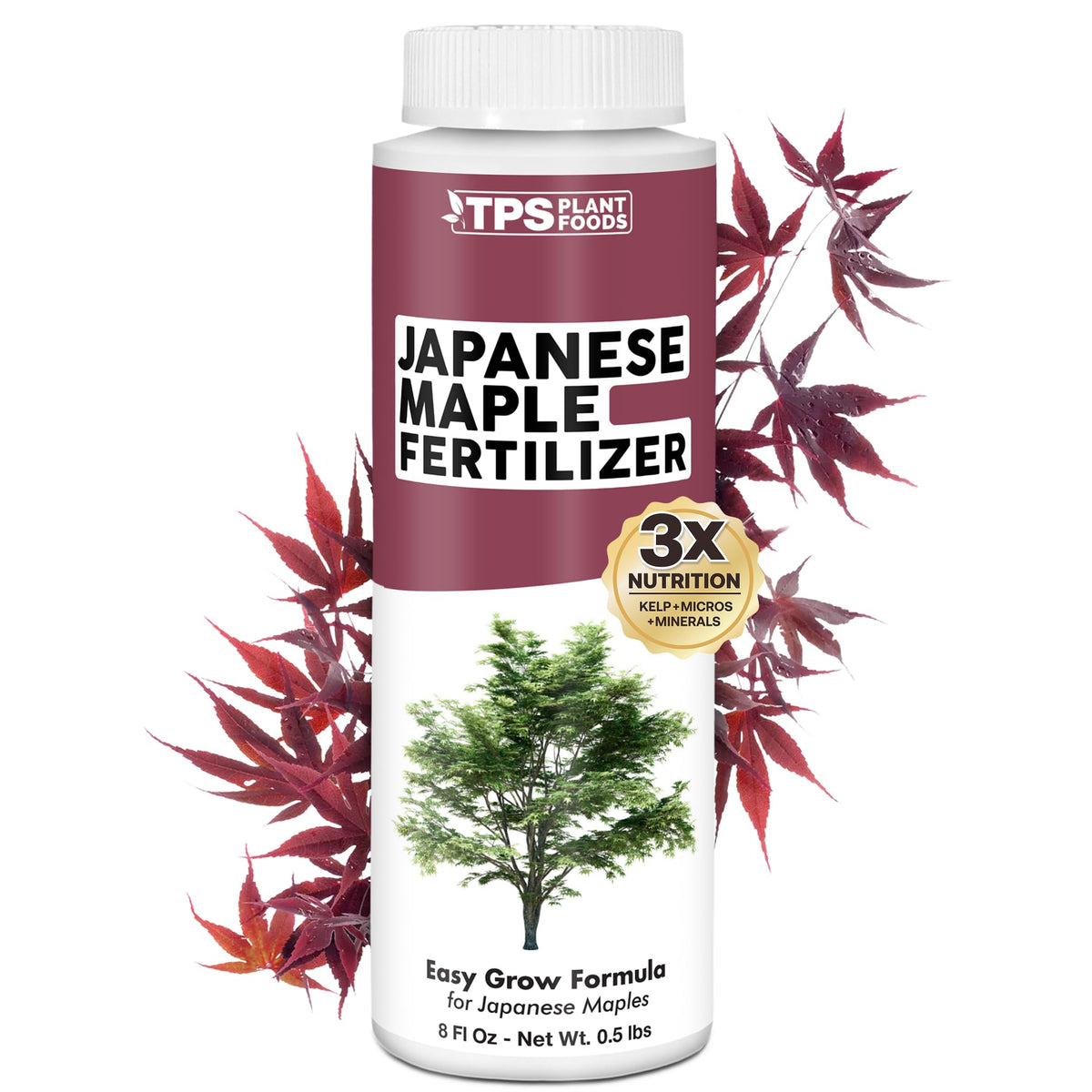 TPS NUTRIENTS Japanese Maple Tree Fertilizer 8 oz liquid bottle front view