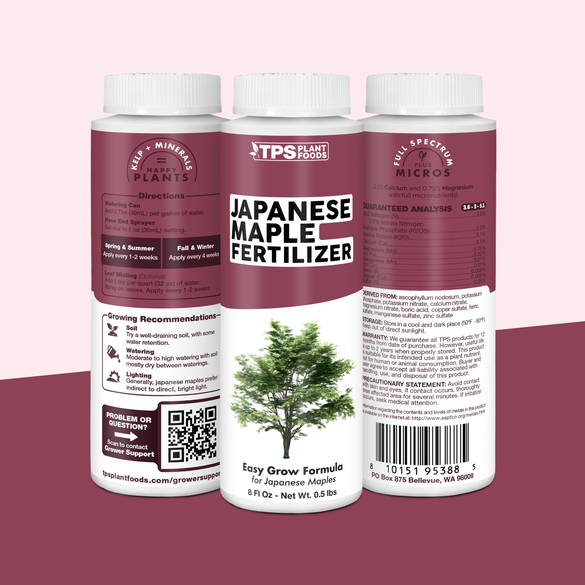 TPS NUTRIENTS Japanese Maple Tree Fertilizer with measuring cup for application