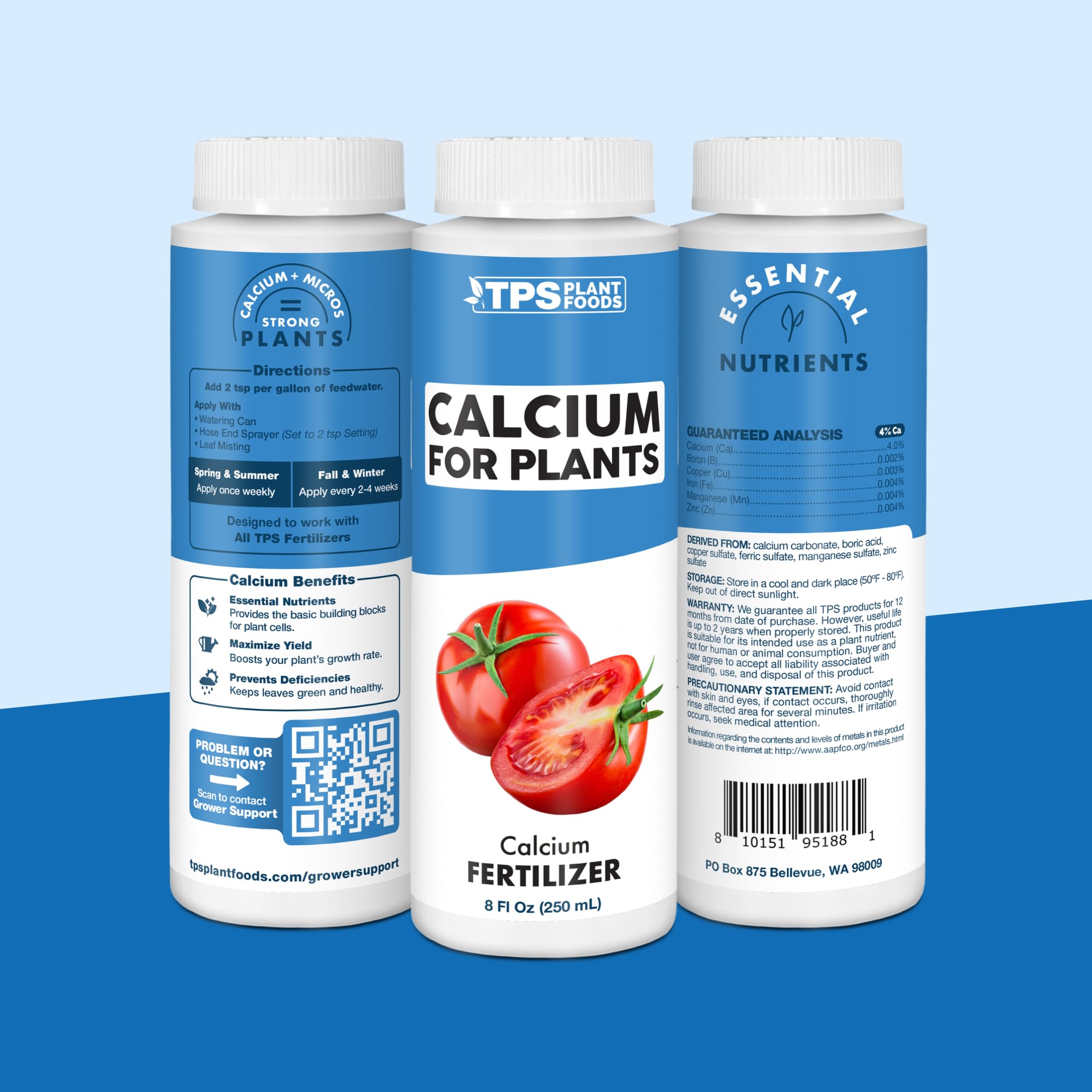 TPS NUTRIENTS Liquid Calcium 8 oz packaging