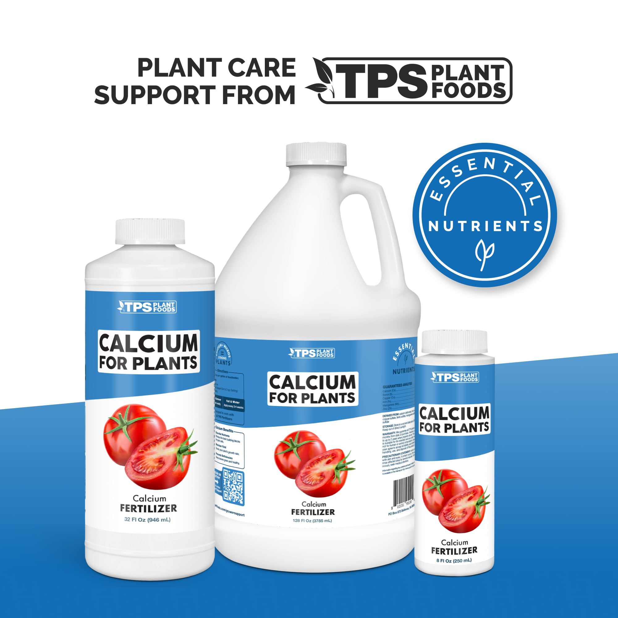 TPS NUTRIENTS Liquid Calcium 8 oz with garden plants