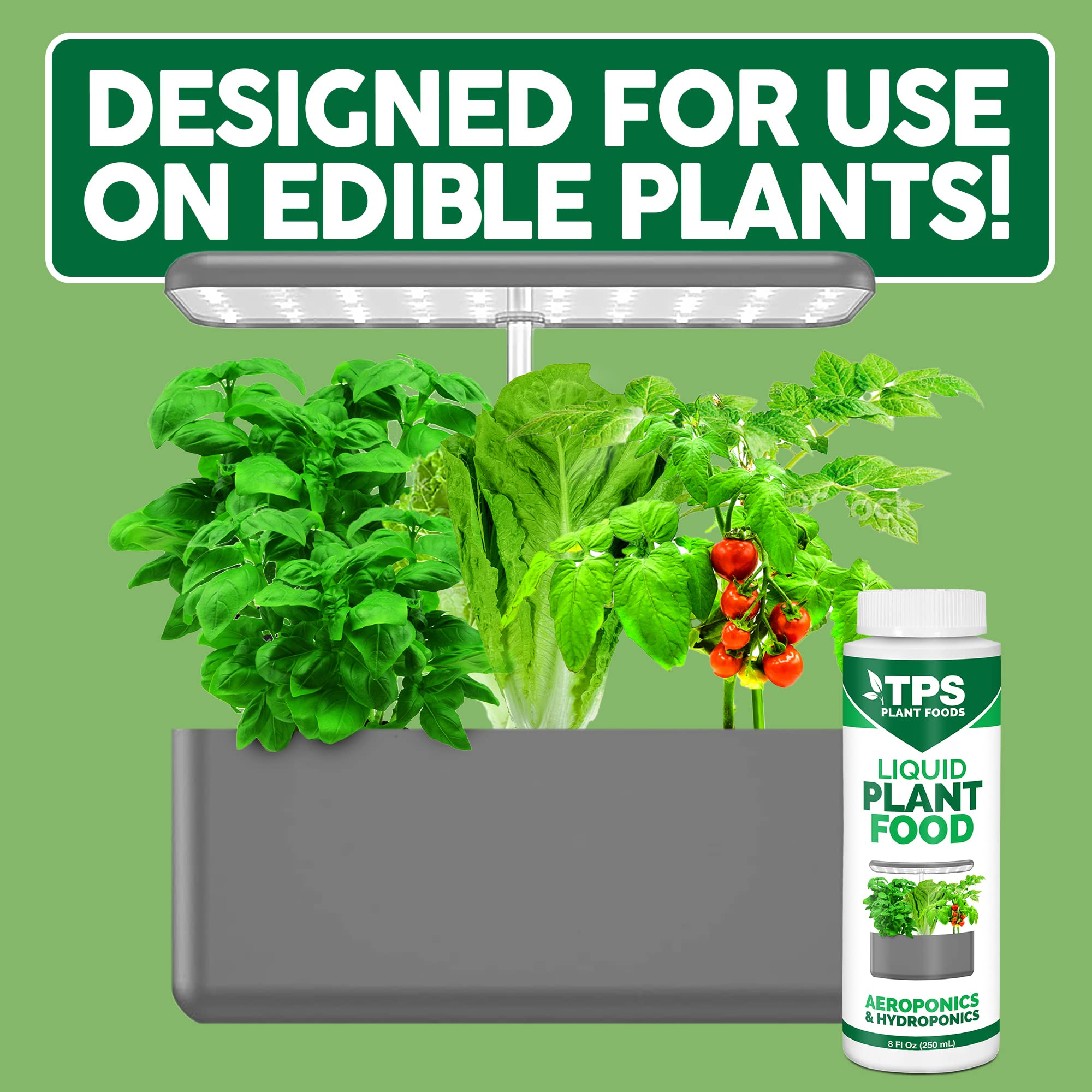 TPS NUTRIENTS Liquid Plant Food in use with AeroGarden system