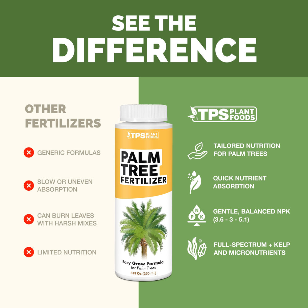 TPS NUTRIENTS Palm Tree Fertilizer liquid in a measuring cup