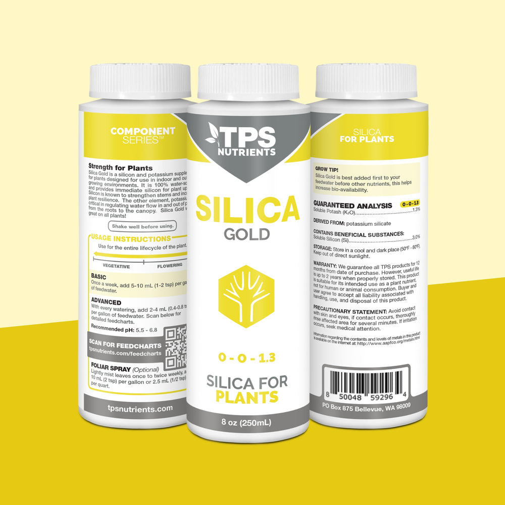 TPS NUTRIENTS Silica Gold nutrient application in a hydroponic system