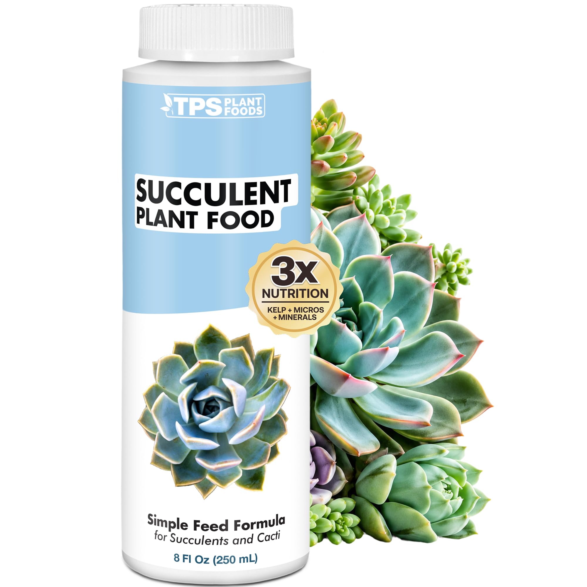 TPS NUTRIENTS Succulent Fertilizer 8 oz bottle front view