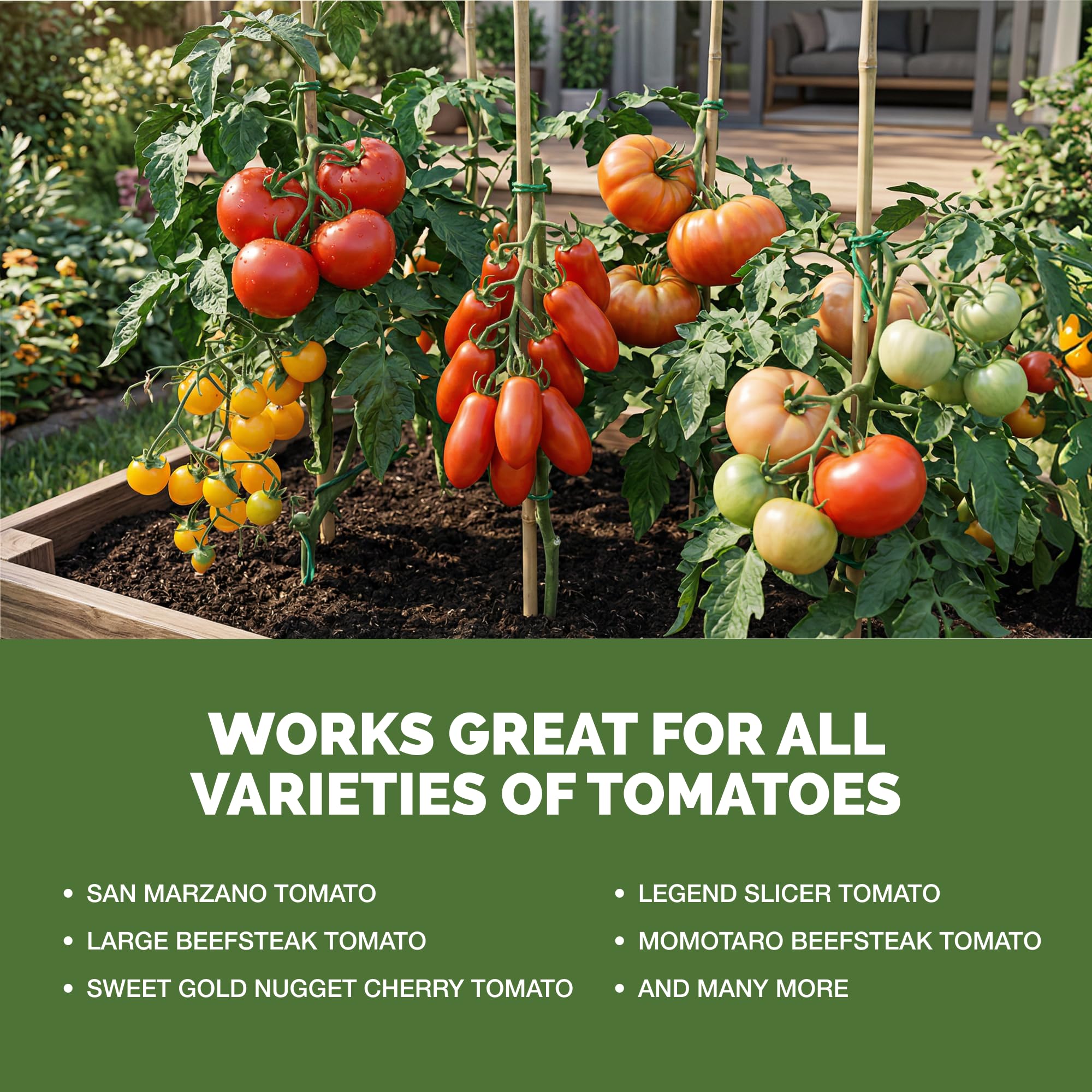 TPS NUTRIENTS Tomato Fertilizer in garden setting