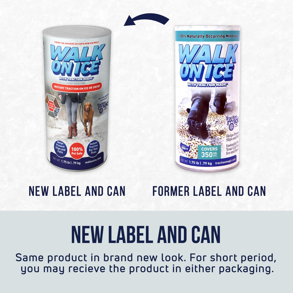 Traction Magic 1.75 lb CAN side view showing label