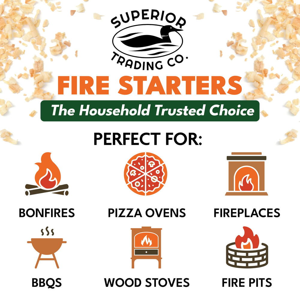 Trading Fire Starter Pods showing natural ingredients