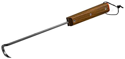 Traeger BBQ Pig Tail Meat Hook side view showing stainless steel construction