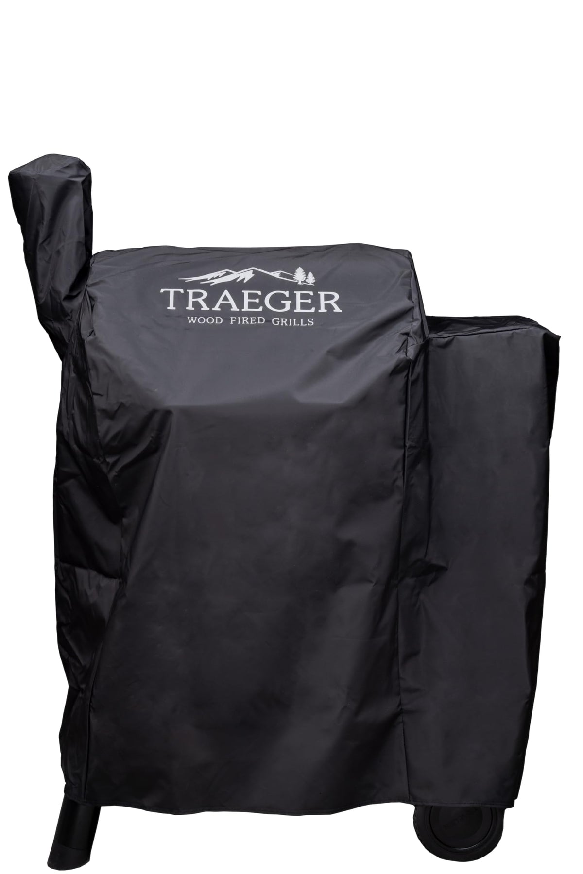 Traeger Full-Length Grill Cover BAC503 front view, black