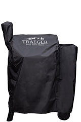 Traeger Full-Length Grill Cover BAC503 front view, black